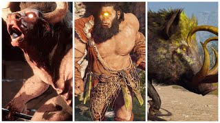 【ACODYSSEY】Stream Highlight 1 Fights with Minotaur Erymanthian Boar and Steropes [upl. by Annawot]