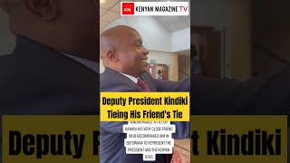 Humble DP Kindiki helping his friend tie his tie in Botswana [upl. by Drye]