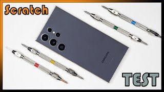 Samsung Galaxy S24 Ultra Scratch Test With Mohs Hardness Test Kit [upl. by Leacim965]