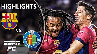 LEWY GOAL 😤 Barcelona vs Getafe  LALIGA Highlights  ESPN FC [upl. by Haidebez]