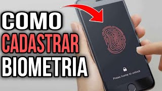 COMO CADASTRAR A BIOMETRIA PARA DESBLOQUEAR O CELULAR POR IMPRESSÃO DIGITAL [upl. by Kostival827]