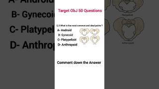 Today MCQ part 4 what is the most common and ideal pelvis anatomy MCQ test short [upl. by Encratia408]