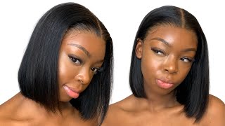 ALIEXPRESS BOB WIG INSTALL £54  ALIGRACE HAIR [upl. by Clymer]