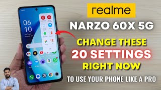 Realme Narzo 60X 5G  Change These 20 Settings Right Now [upl. by Tinor582]