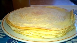 How to make Crepes Thin Pancakes  Russian Recipes [upl. by Verne615]