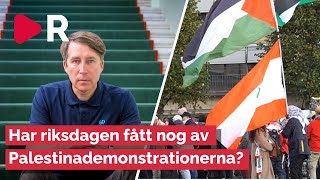 Har Riksdagen fått nog av Palestinademonstrationerna – Richard Jomshof [upl. by Refotsirhc]