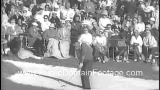 Gary Player defeats Arnold Palmer to win The Masters 1961 newsreel archival stock footage [upl. by Anahsat]