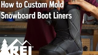 Snowboarding How to Custom Mold Snowboard Boot Liners [upl. by Eudosia]