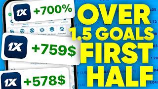 Master OVER 15 Goal FIRST HALF Lucrative 💰 Strategy football betting [upl. by Orrin]