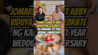 JOMARI YLLANA AT ABBY VIDUYA NAGCELEBRATE NG KANILANG 1ST YEARWEDDING ANNIVERSARY [upl. by Notlad]