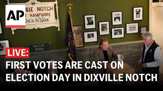 Election Day 2024 LIVE First votes cast in Dixville Notch New Hampshire [upl. by Amorete]