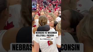 The Nebraska and Wisconsin volleyball rivalry renews tonight… Who ya got shorts ncaavolleyball [upl. by Jegger]