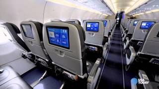 Check out the cool perks on board JetBlues new Airbus A321 [upl. by Ydnys]