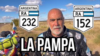 LA PAMPA  Ruta 232  Ruta 152  Duval  Puelches  Acha  en moto por Argentina [upl. by Aillij253]