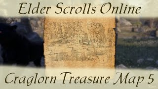 Craglorn Treasure Map 5 Elder Scrolls Online ESO v [upl. by Giacopo637]