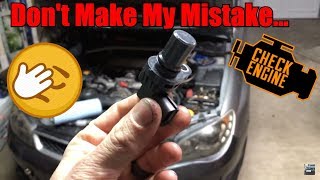 SUBARU Crankshaft amp Camshaft Sensors REPLACED FULL TUTORIAL CEL P0340 P0341 P0345 P0346 P0365 P0390 [upl. by Rayshell646]