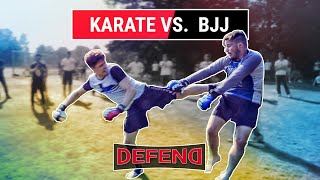 BJJ vs Karate  Crazy KO  DEFEND Fight Club [upl. by Cathie394]