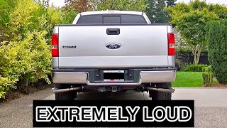 FORD F150 MUFFLER DELETE  RESONATOR DELETE  CAT DELETE COMPARISONS  EXTREMELY LOUD [upl. by Notnel610]