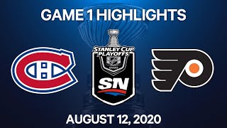 NHL Highlights  1st Round Game 1 Canadiens vs Flyers  Aug 12 2020 [upl. by Drape]