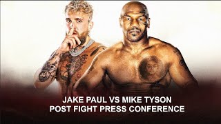 Mike Tyson vs Jake Paul POST FIGHT PRESS CONFERENCE [upl. by Imarej]