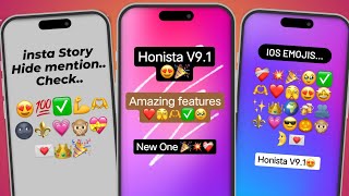 Honista v91 PRO Settings amp Features Honista Hight Quality Setting  iphone Emojis 🫣 [upl. by Gussy]