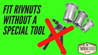 How to install rivnut rivet nuts or nutserts with no expensive tools [upl. by Adiaros35]