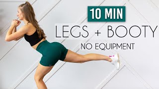 10 MIN LEGBOOTYTHIGH WORKOUT No Equipment Killer Legs [upl. by Ainit]