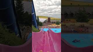 Double Fall 🍇 Water Slide 💦 at Tatralandia 🇸🇰 [upl. by Gilder707]