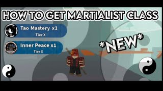 HOW TO GET THE NEW MARTIALIST CLASS  Critical Legends Roblox [upl. by Naasah812]