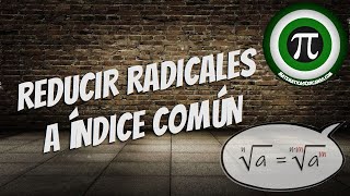 REDUCIR RADICALES A ÍNDICE COMÚN [upl. by Niwre]