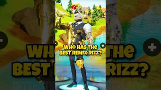 Who Has The Best CHAPTER 2 REMIX RIZZ 😏 fortnite shorts [upl. by Profant986]