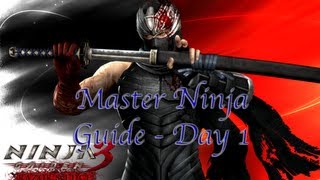 Ninja Gaiden 3 Razors Edge  Master Ninja Mode Guide  Day 1 w Commentary [upl. by Akemal]