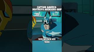 Captain America Destroys Avengers Ship 😲 marvel avengers captainamerica [upl. by Nahraf]