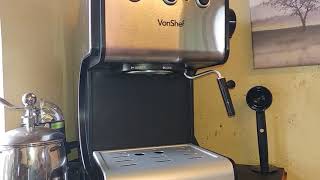 VonShef 15 bar espresso machine 13171 [upl. by Kip]