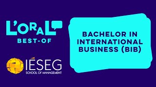 IESEG  Best of  Bachelor in International Business BIB [upl. by Olrak]