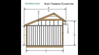 12x20 Saltbox Storage Shed Diy Plans Blueprints [upl. by Purdy]