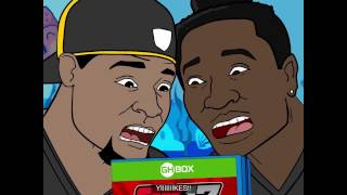 Gridiron Heights Ep 16 LeVeon Bell Antonio Brown Play Video Games on GHBox [upl. by Farro]