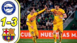 Alaves vs Barcelona  Football Highlights  Soccer Highlights [upl. by Sellig]