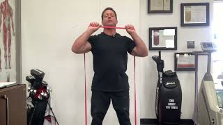 Golf fitness travel band workout [upl. by Odnavres]