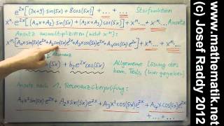 Inhomogene lineare DGL ►Methode der unbestimmten Koeffizienten ►Resonanz ►Tips und Tricks [upl. by Hank]