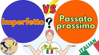 IMPERFETTO vs PASSATO PROSSIMO  A comparison of Italian past tenses [upl. by Pacifica714]