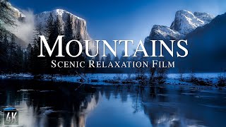 4K Mountain Vistas  Panoramic Scenic Mountains Drone Footage with Ambient Music  Aerial Vistas [upl. by Berri]