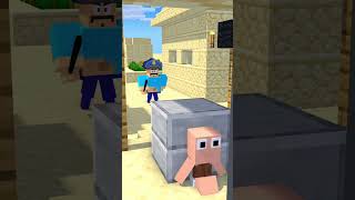 Hide N Seek barry prison VS The 4 Friends Babies funnyshorts minecraftshorts fyp [upl. by Renae]