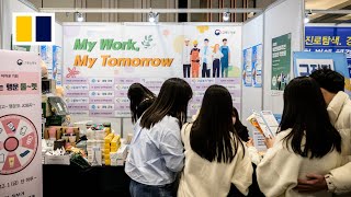 Job fair for North Korean defectors in Seoul [upl. by Noiroc455]