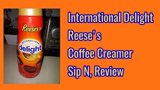 International Delight Reeses Coffee Creamer Sip N Review [upl. by Quartus692]