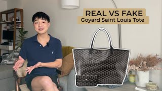 REAL VS FAKE Goyard Saint Louis Tote [upl. by Alis931]