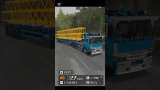 Truk trailer oleng parah trukbussid bussimulatorindonesia bussid trukolengbussid shorts short [upl. by Ress]