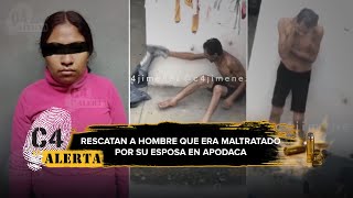 Mujer de Apodaca Nuevo León golpeaba a su pareja e hija de 5 años fue detenida [upl. by Whiteley]