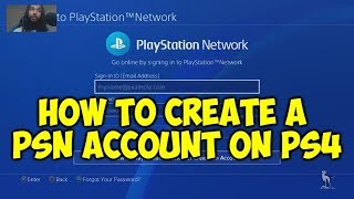 How To Create A PSN Account On PS4 Beginner Tutorial [upl. by Aramo]