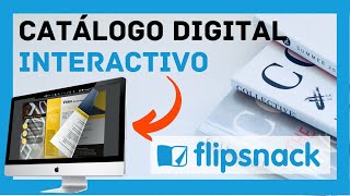 Como crear TU CATALOGO DIGITAL interactivo con Flipsnack GRATIS 2021 [upl. by Ahsenal]